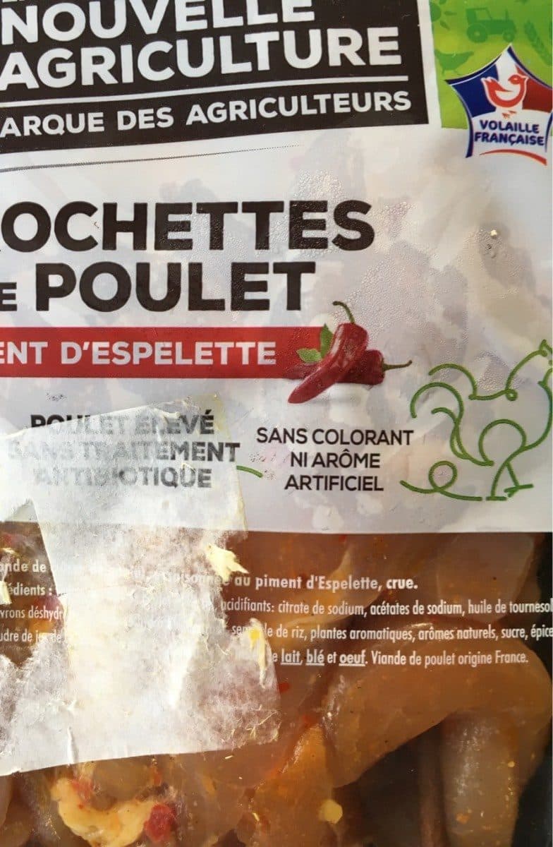 La Nouvelle Agriculture Brochettes de poulet packshot