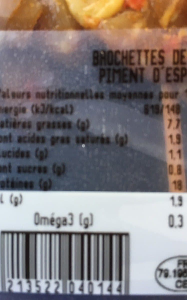 La Nouvelle Agriculture Brochettes de poulet packshot