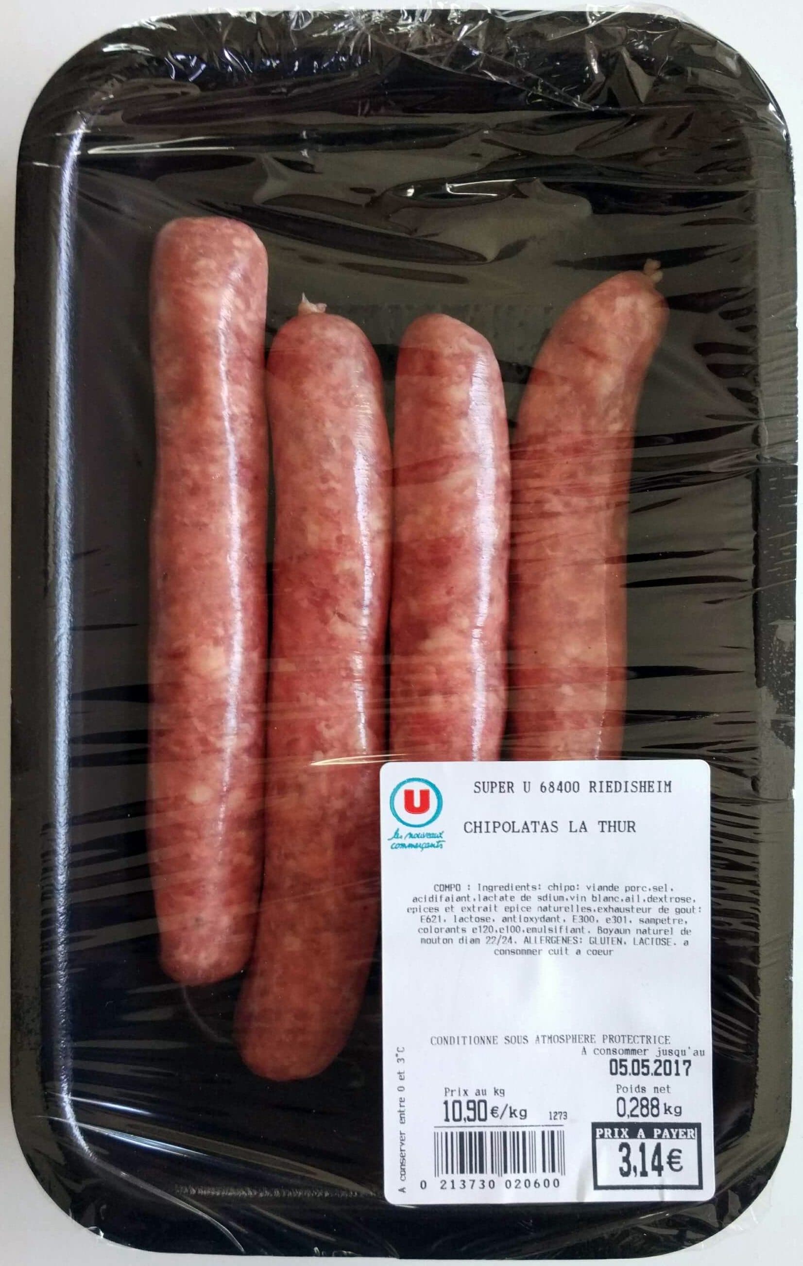 U Chipolatas La Thur packshot