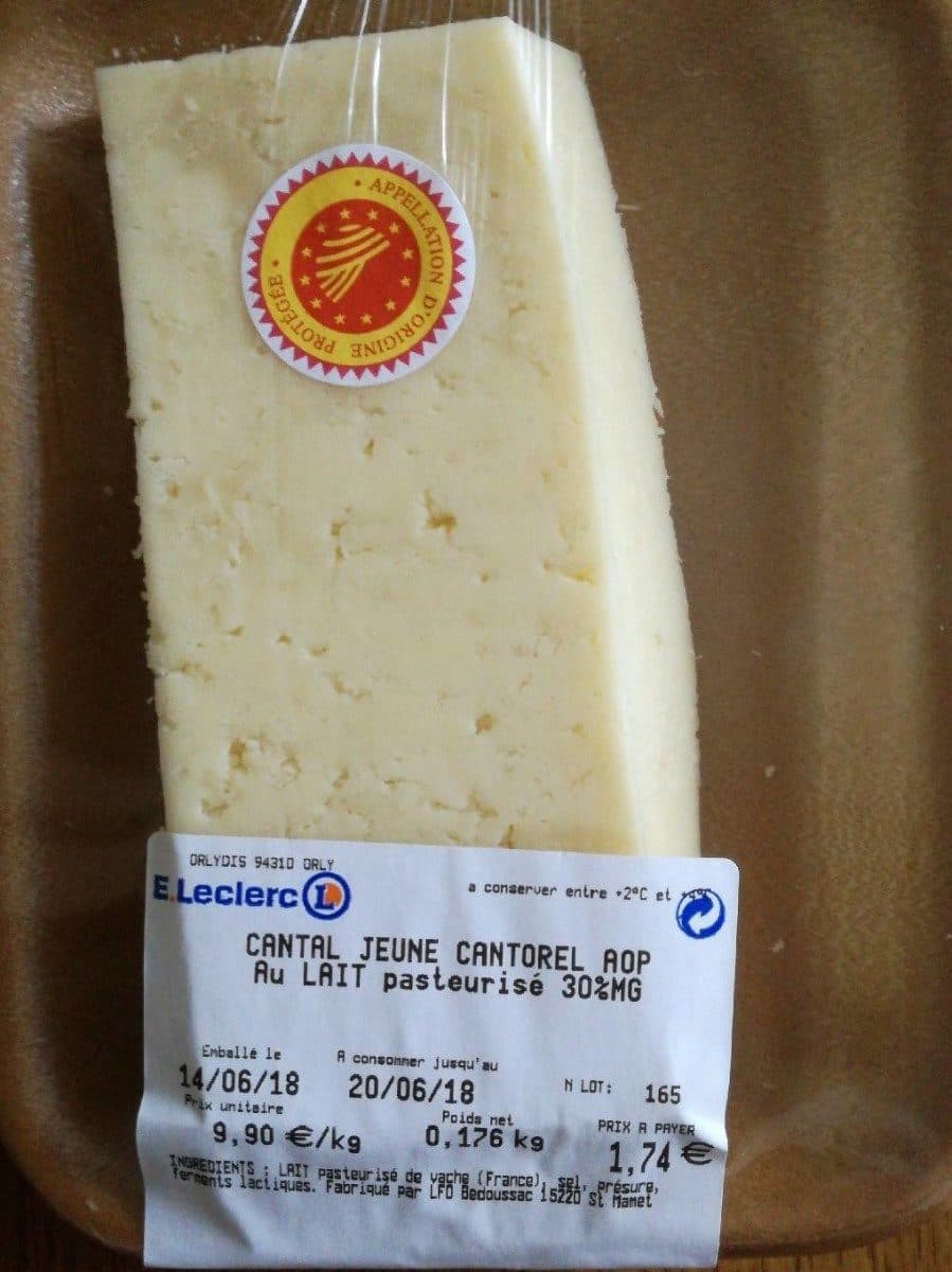 E.Leclerc Cantal jeune packshot