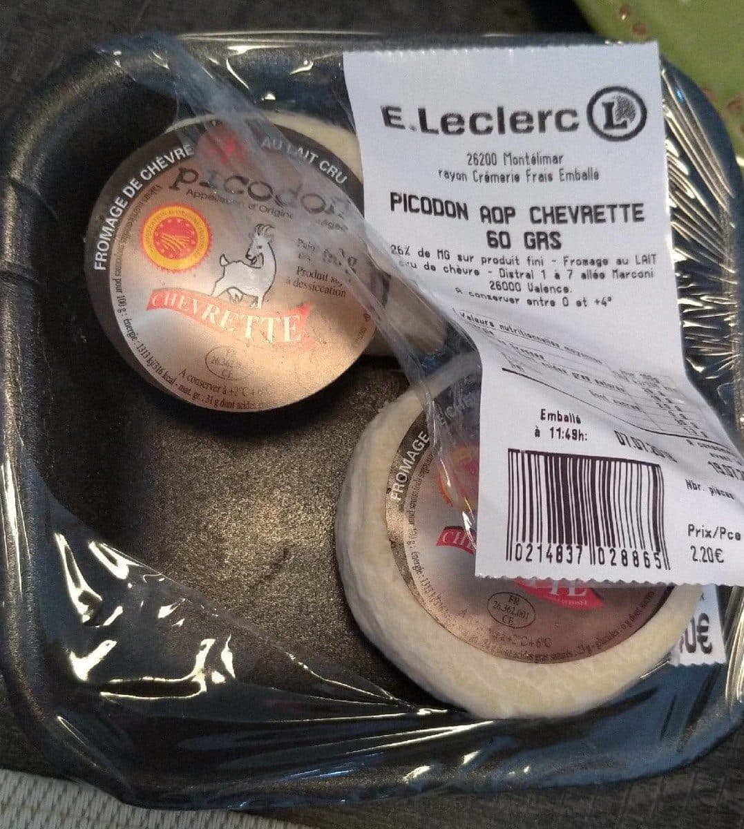 Open Food Facts Picodon AOP Chevrette packshot