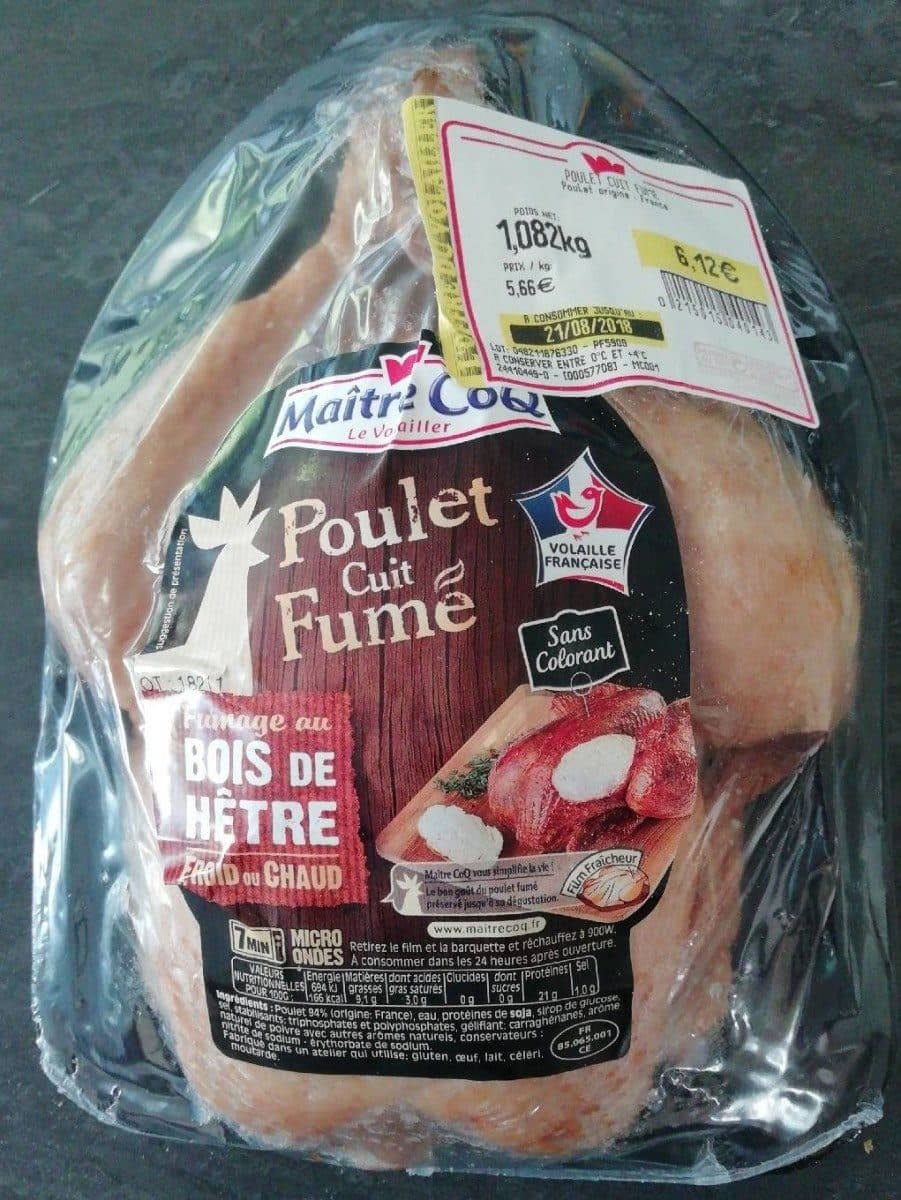 Maître CoQ Poulet cuit fumé packshot