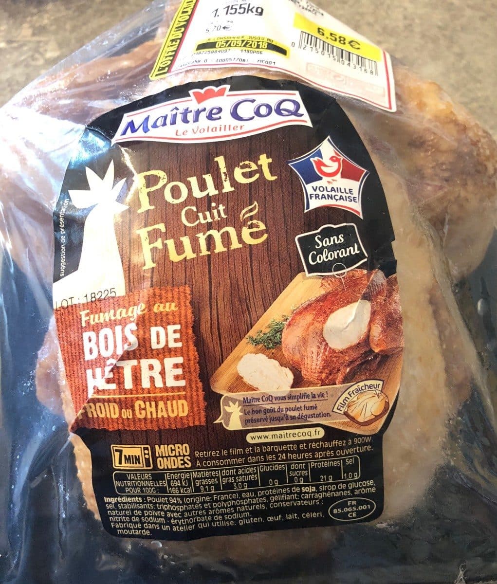 Maître CoQ Poulet cuit fumé packshot