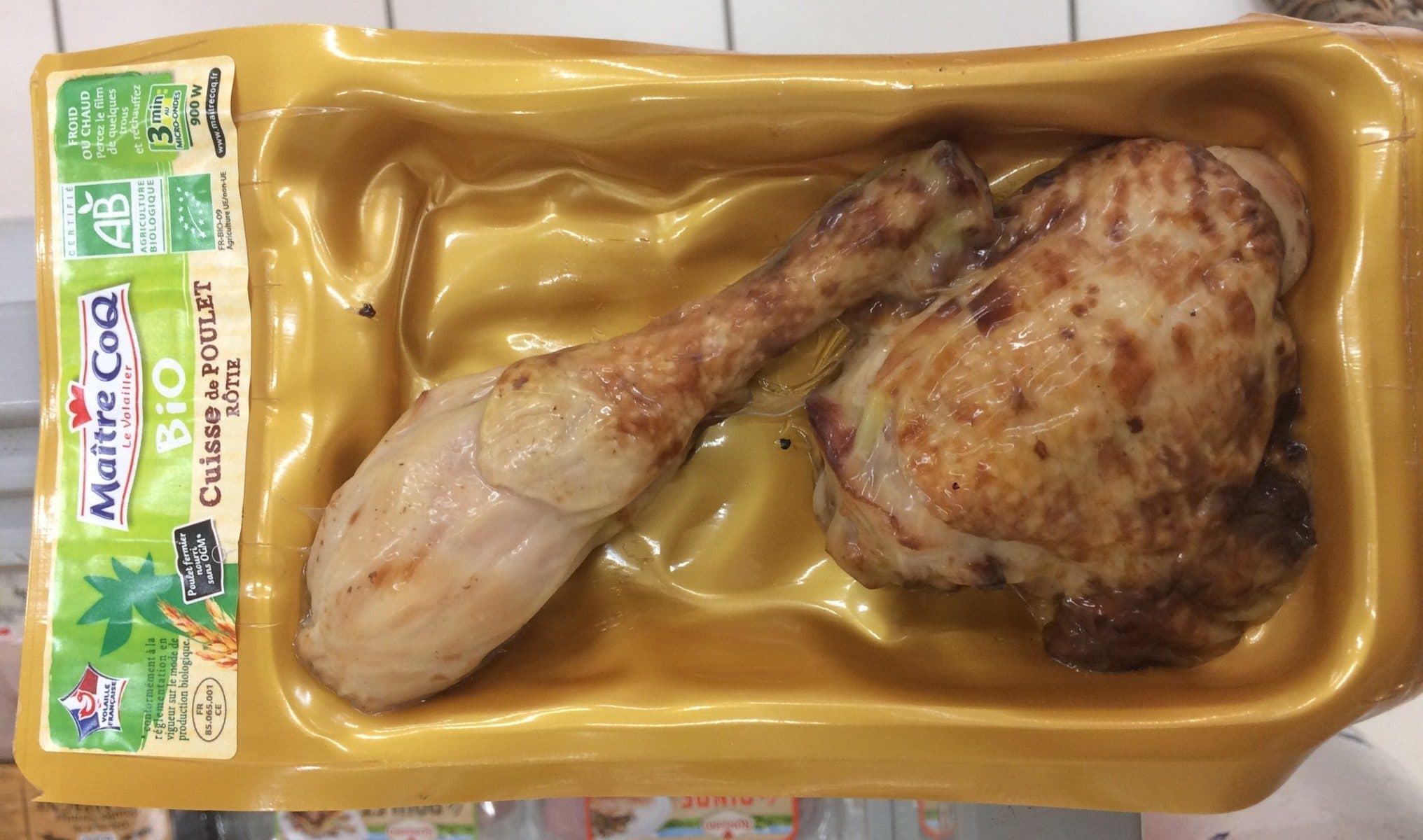 Open Food Facts Cuisse de poulet rôtie Bio packshot