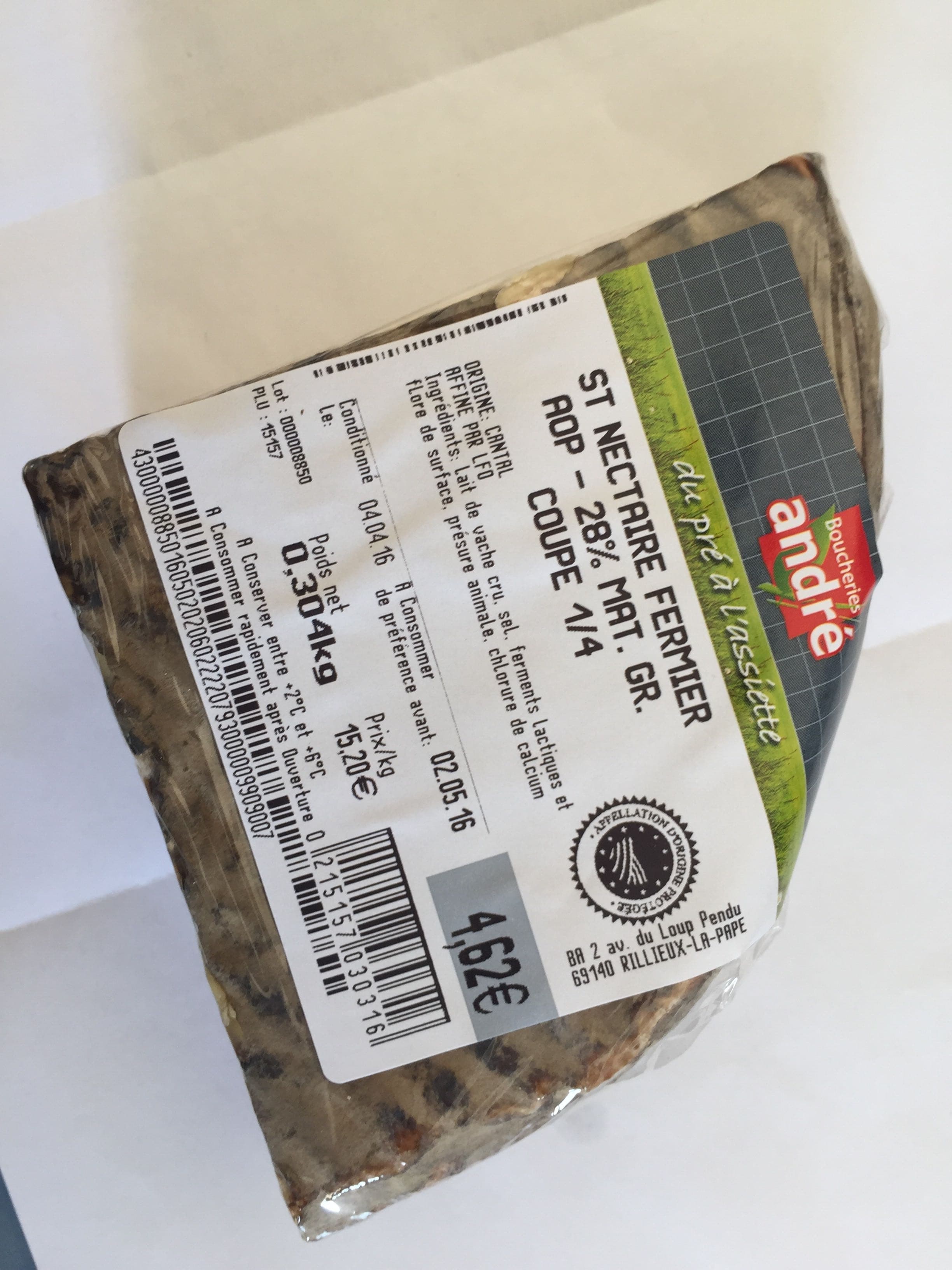 sans marque Saint-Nectaire fermier packshot