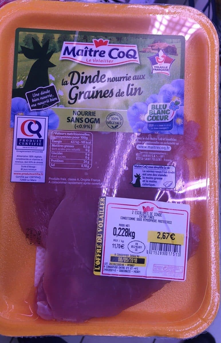 Maître CoQ Escalope de dinde packshot