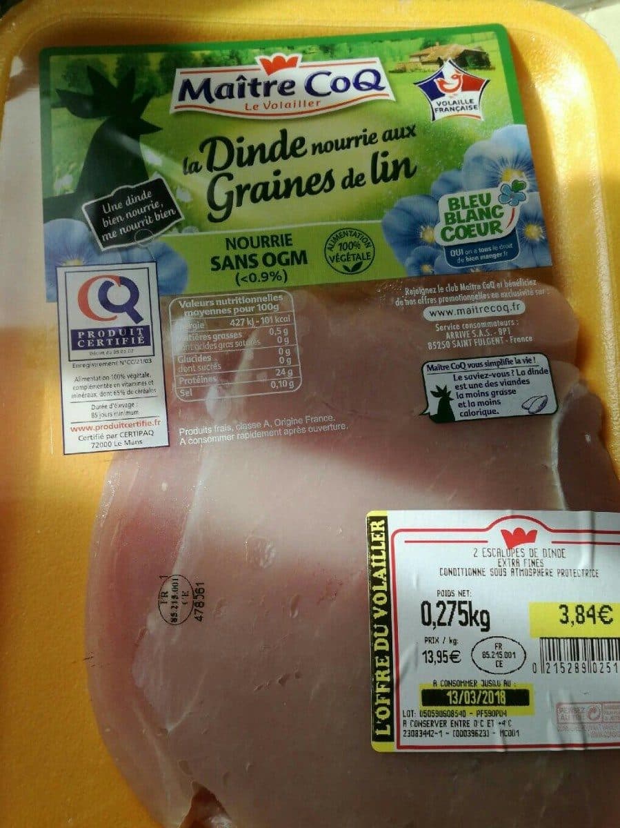 Maître CoQ Escalopes de dinde packshot