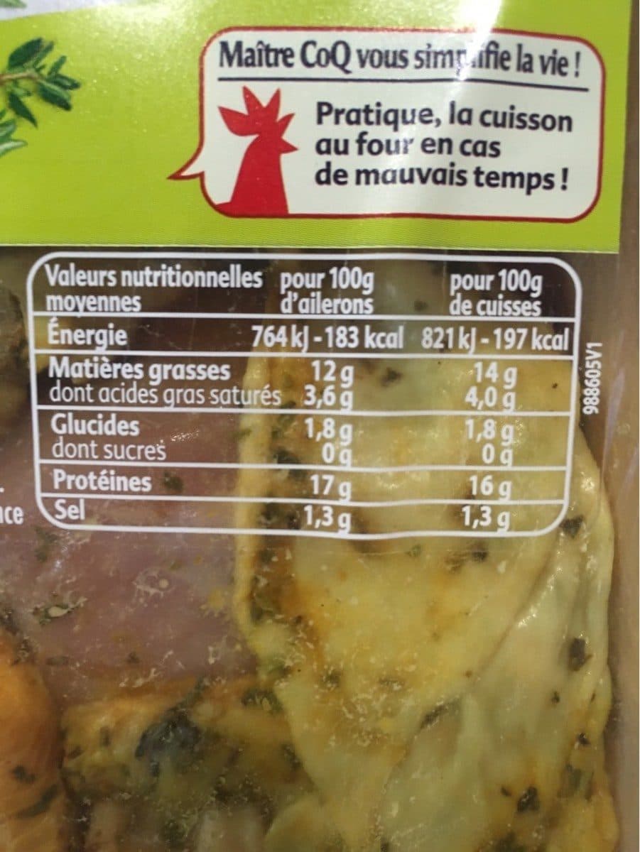 Maître CoQ Morceaux choisis fe poulet recette thym citron packshot
