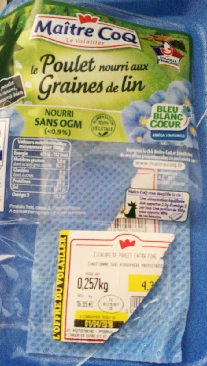 Maître CoQ Poulet nourri aux graines de lin sans ogm packshot