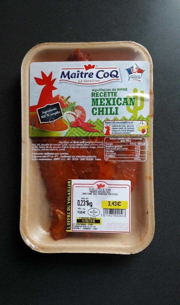 Maître CoQ Aiguillettes de dinde marinées mexicain chili packshot