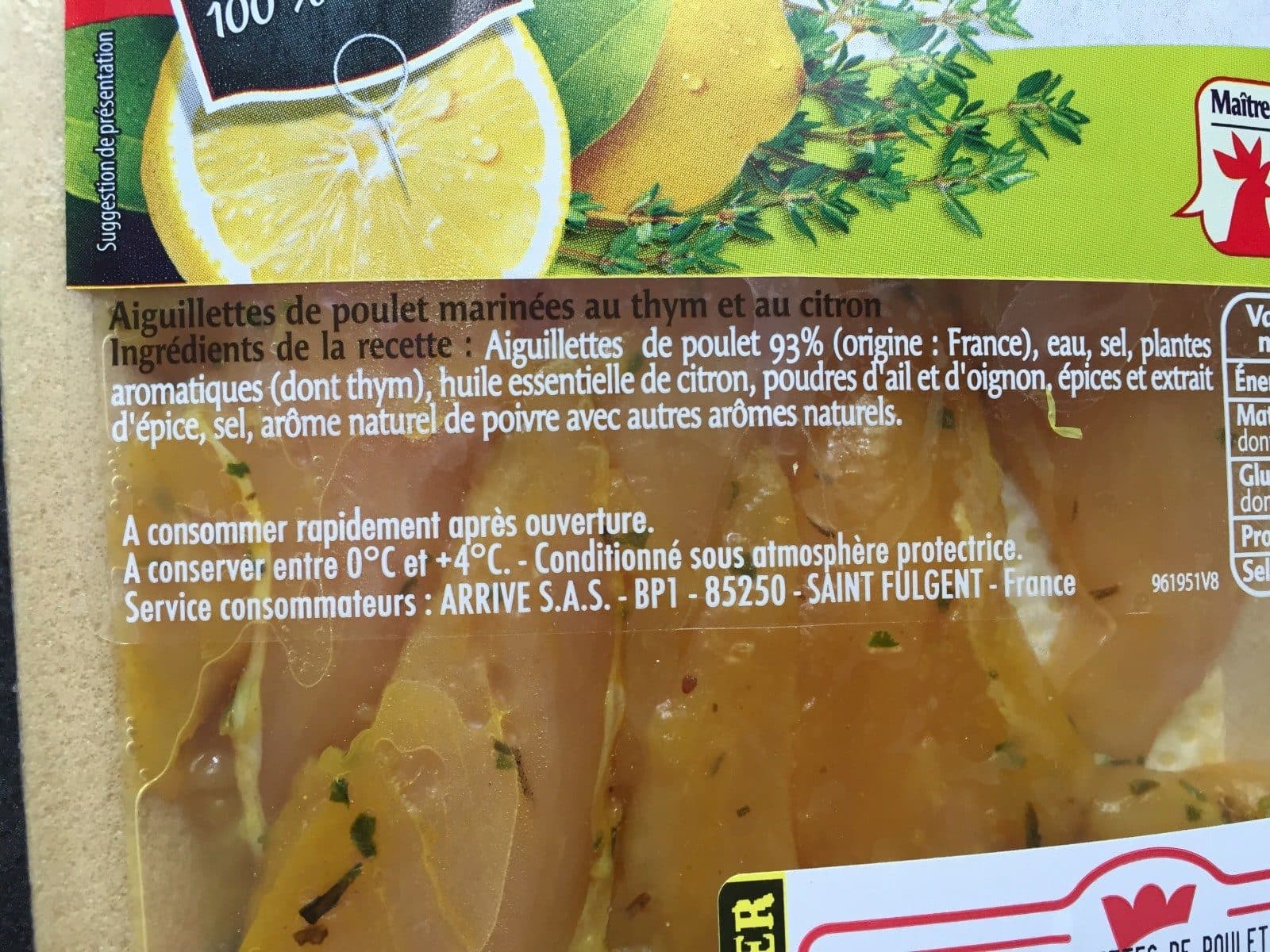Maître CoQ Aiguillette de poulet packshot