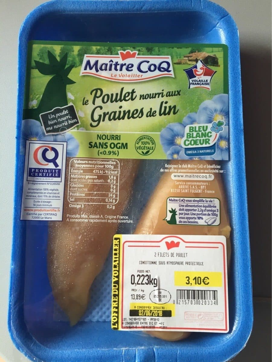 Maître CoQ Le poulet nourri aux Graines de Lin packshot
