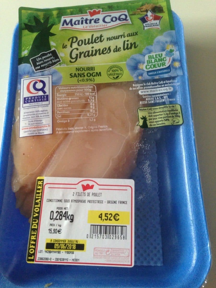 Maître CoQ Poulet nourri aux graines de lin packshot