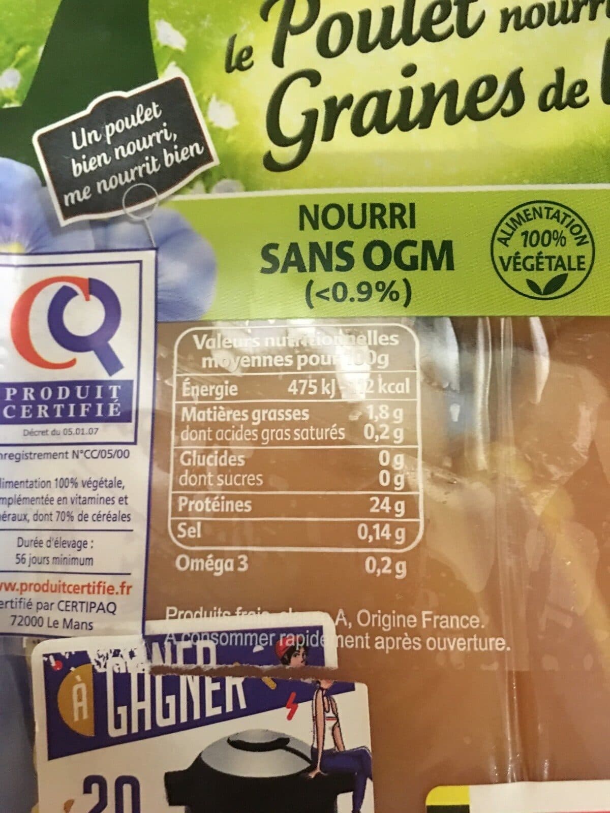 Maître CoQ Poulet nourri aux graines de lin packshot