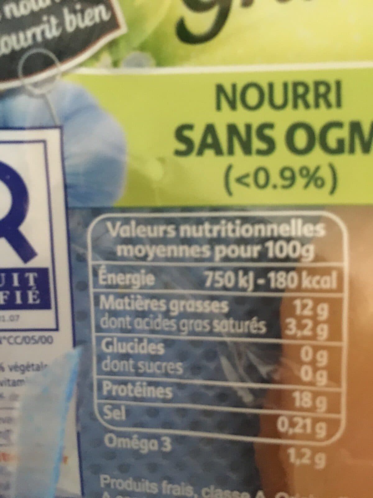 Maître CoQ Poulet nourri aux graines de lin packshot