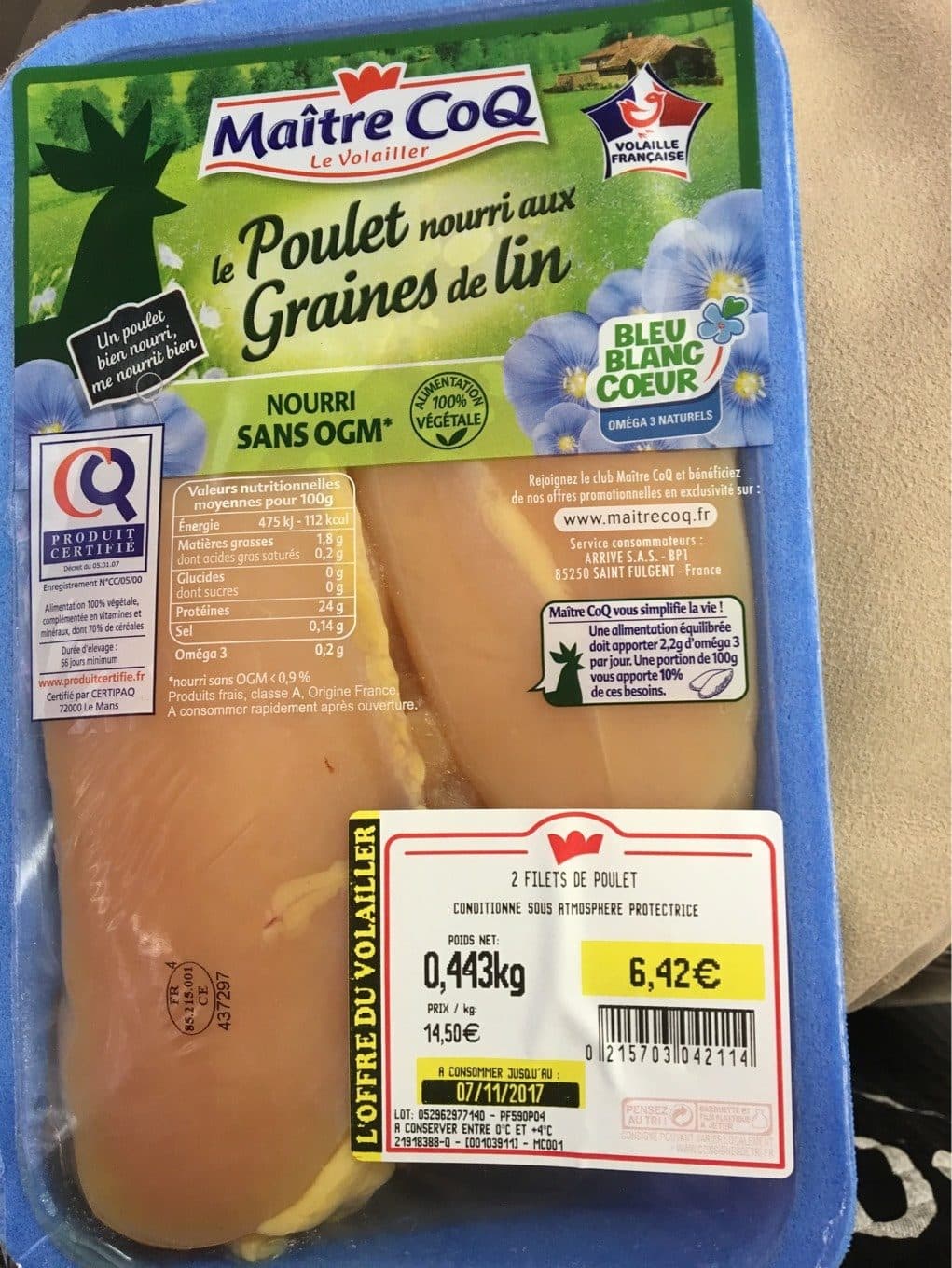 Maître CoQ Filet poulet packshot