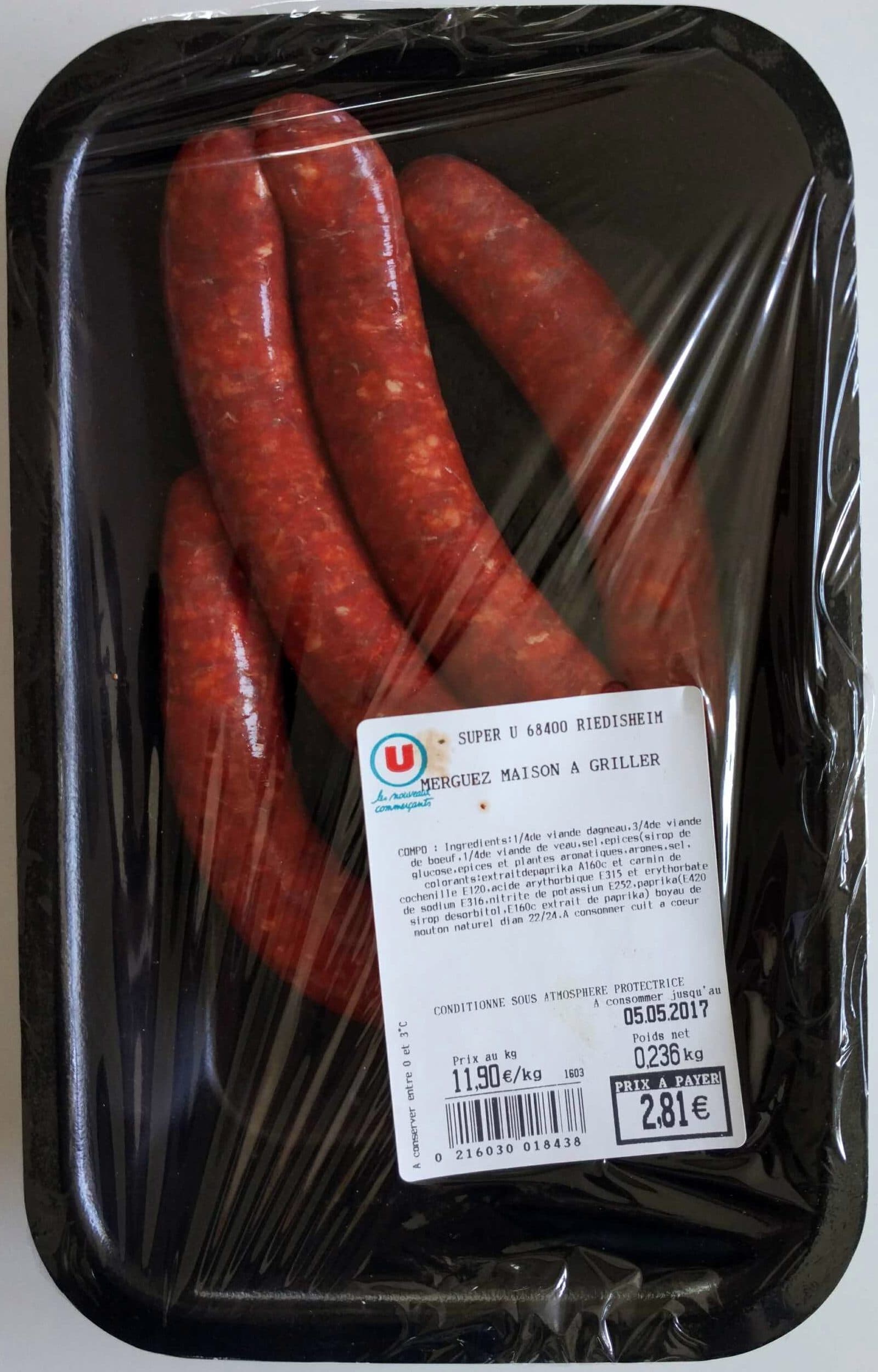 U Merguez maison à griller packshot