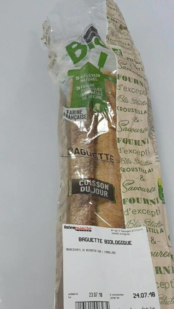 Open Food Facts Baguette bio intermarché packshot