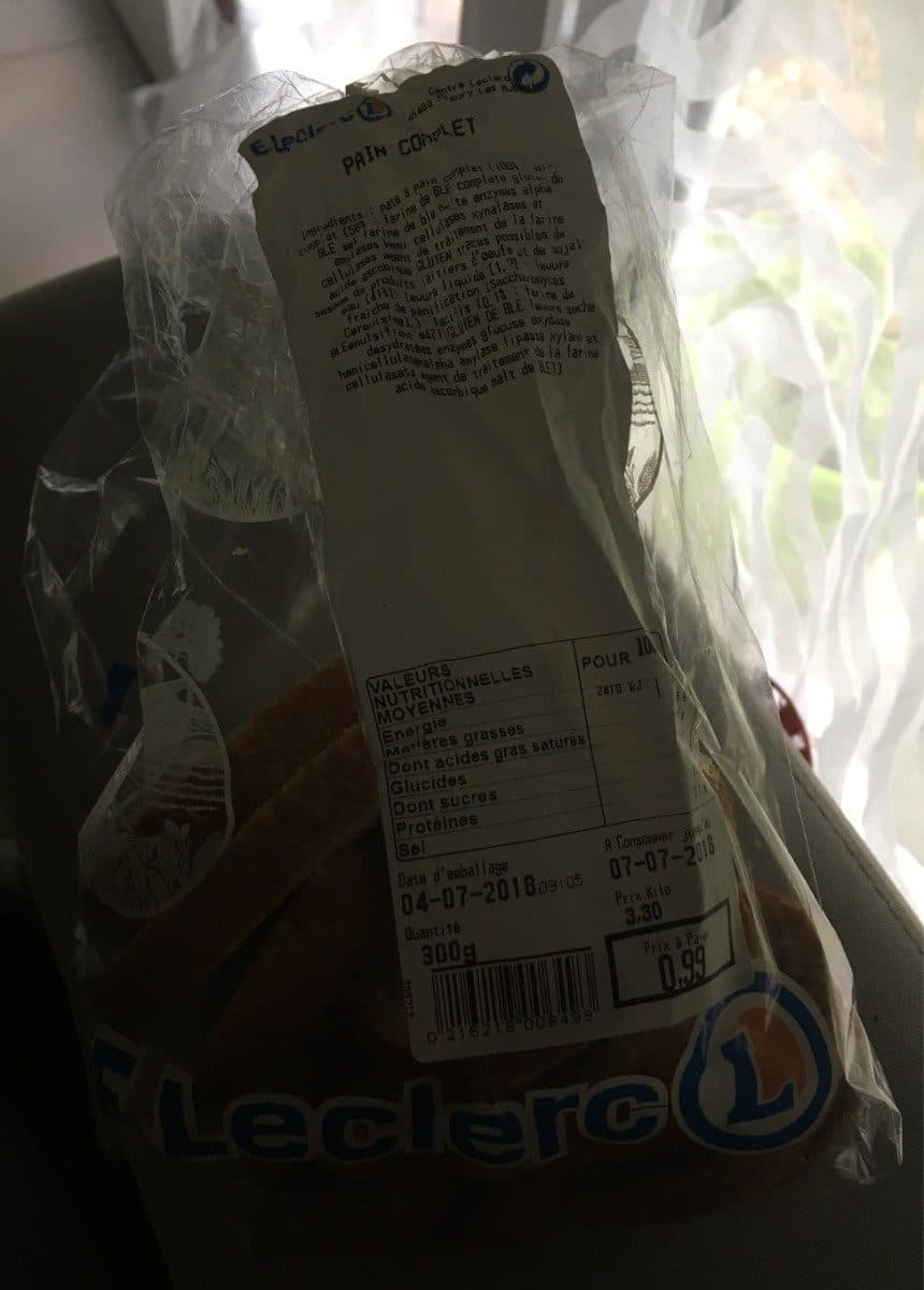 Open Food Facts Pain complet packshot