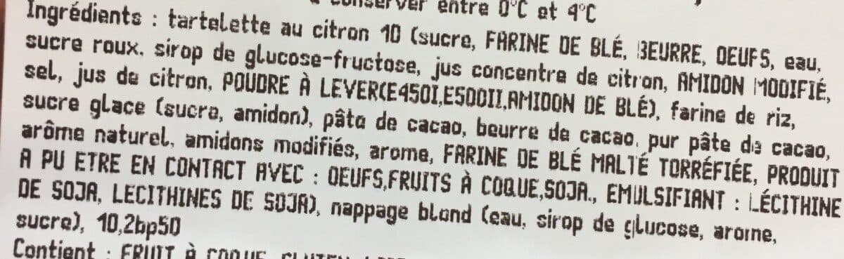 Open Food Facts Tartelette citron packshot