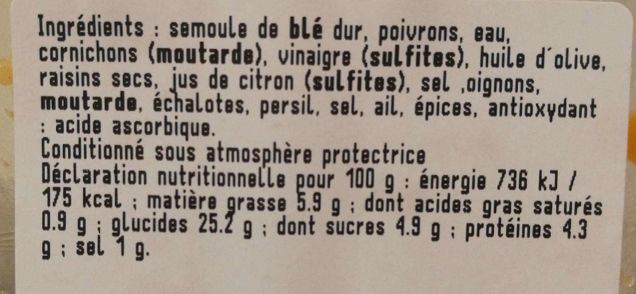Open Food Facts Taboule packshot