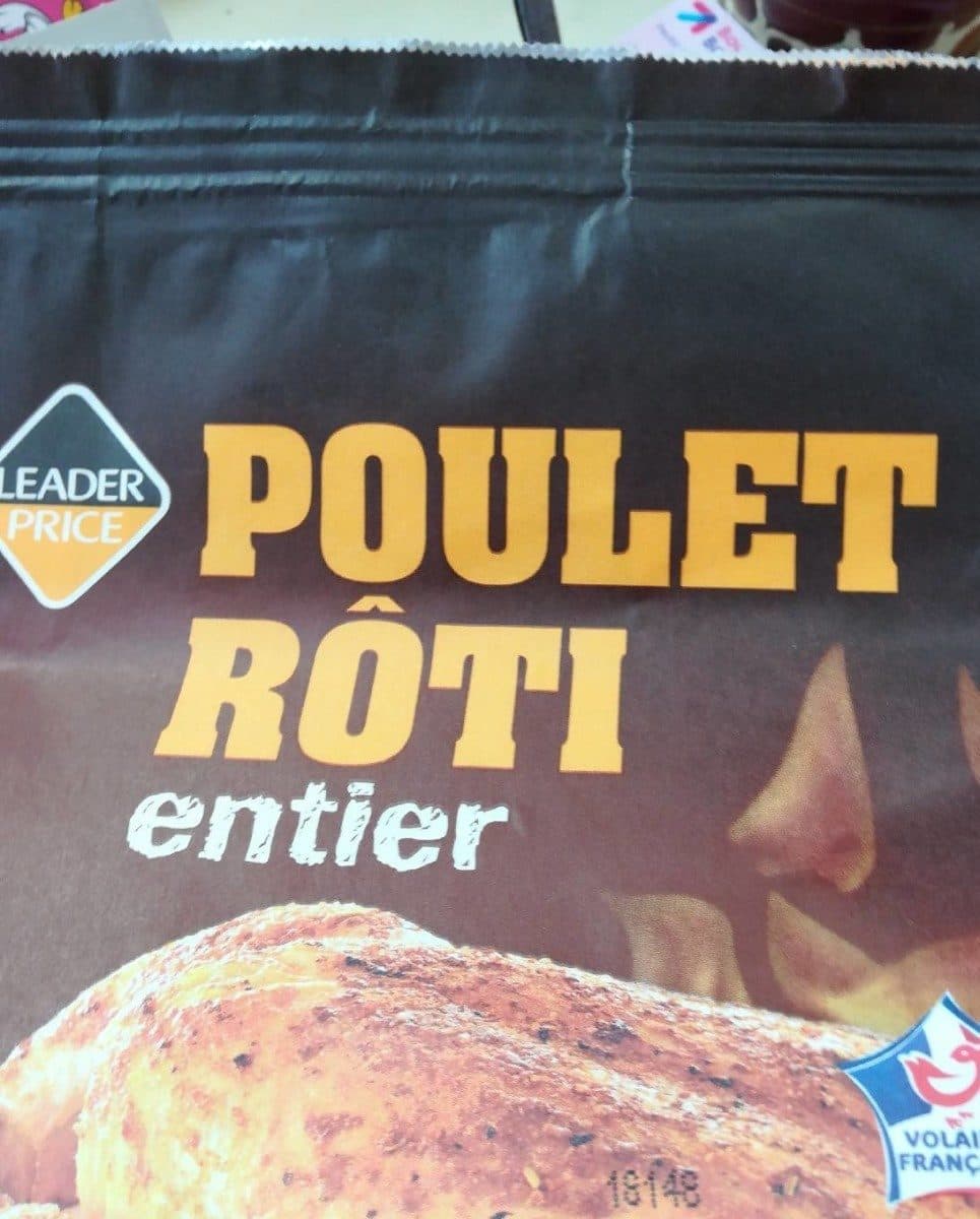 Leader Price Poulet roti entier packshot