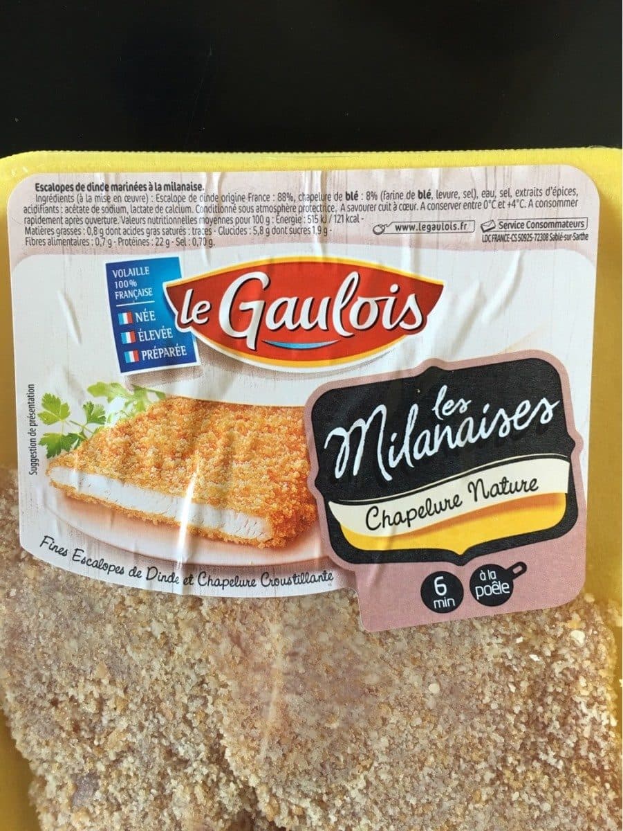 Le Gaulois Escalope dinde milanaise packshot