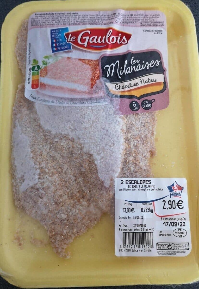 Le Gaulois Escalope dinde milanaise packshot