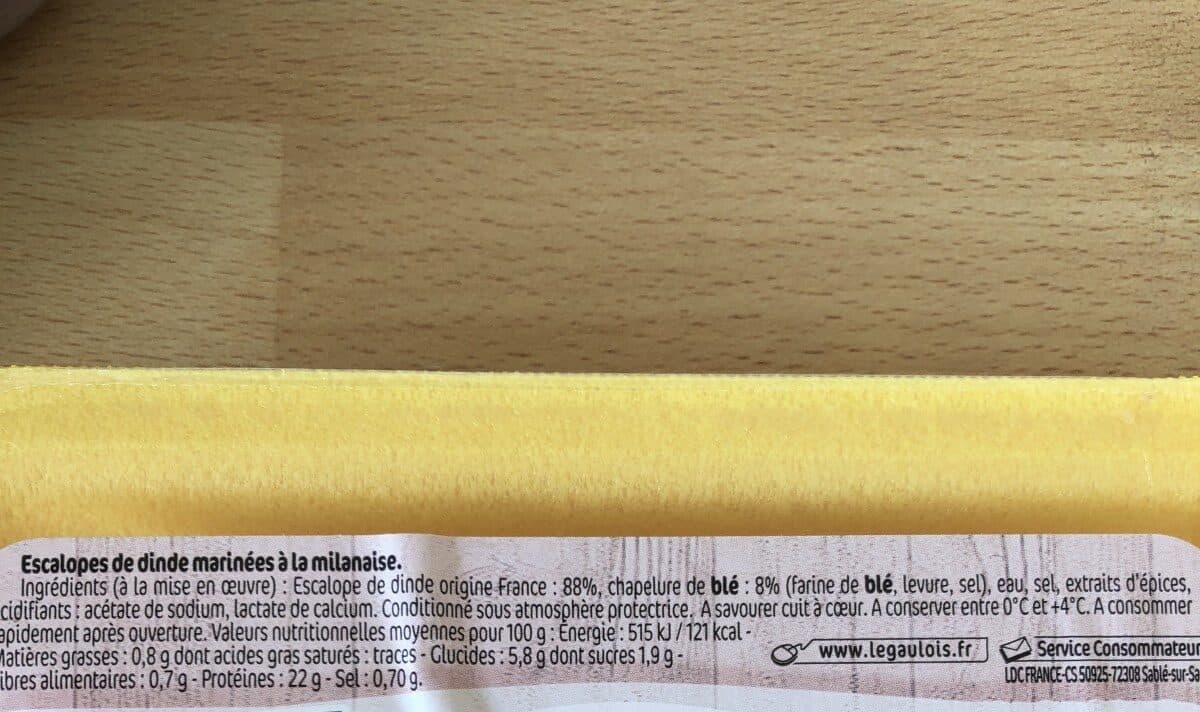 Le Gaulois Escalopes milanaises packshot