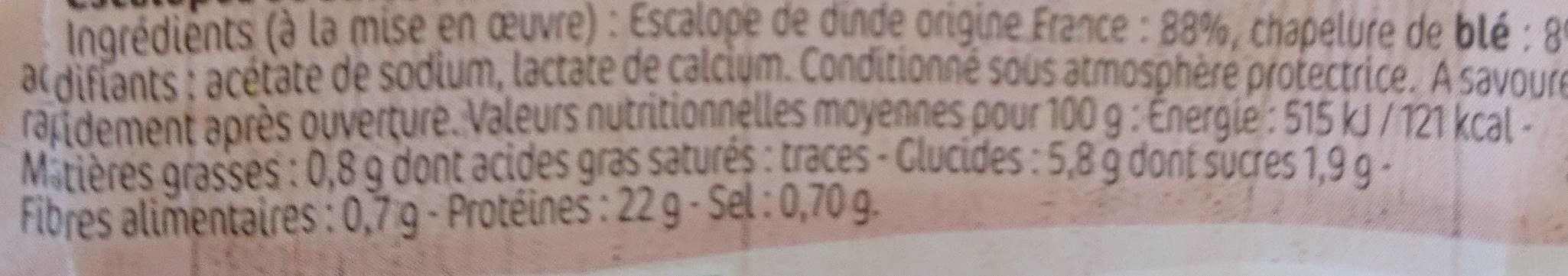 Le Gaulois Escalopes de dinde à la milanaise packshot