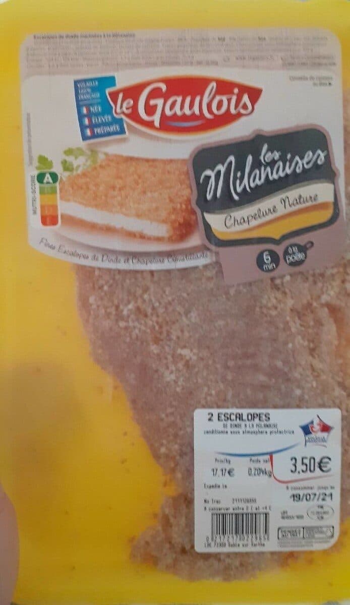 Le Gaulois Escalopes de dinde marinées a la milanaise packshot