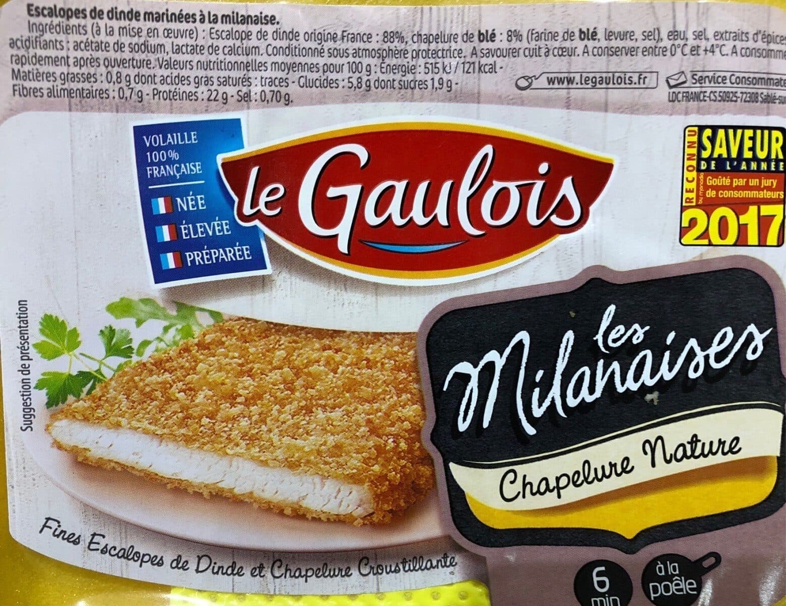 Le Gaulois Escalope de dinde à la milanaise packshot