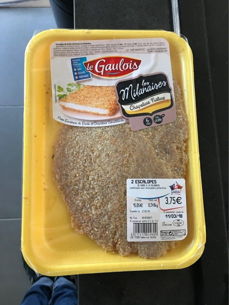 Le Gaulois Escalopes milanaise packshot