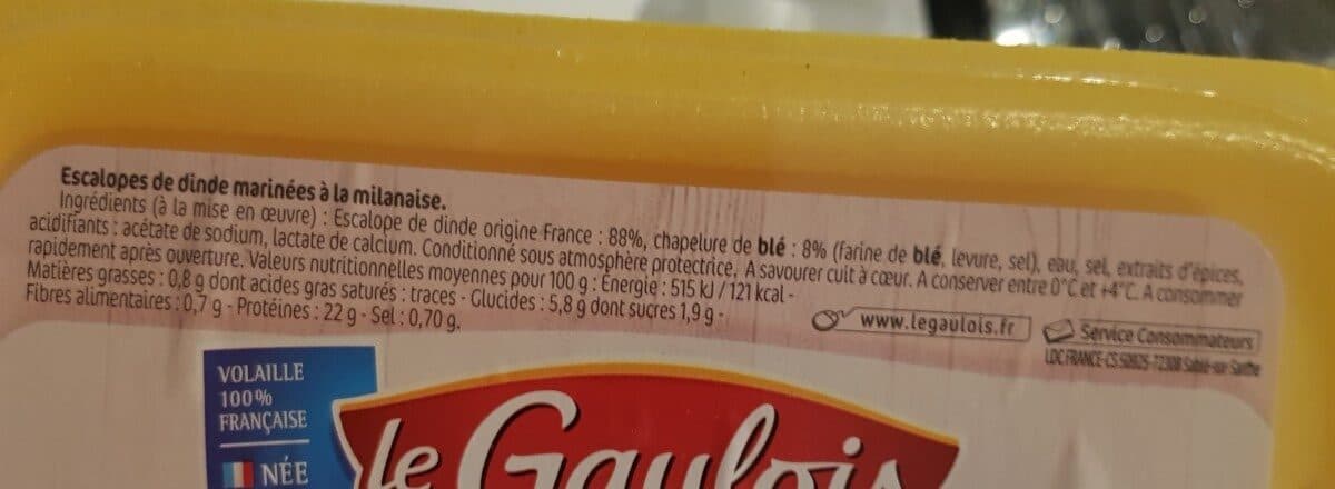 Le Gaulois Escalopes milanaises packshot