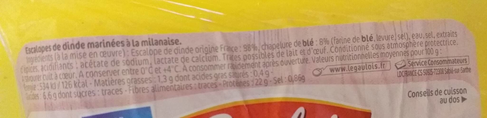 Le Gaulois Les milanaises packshot