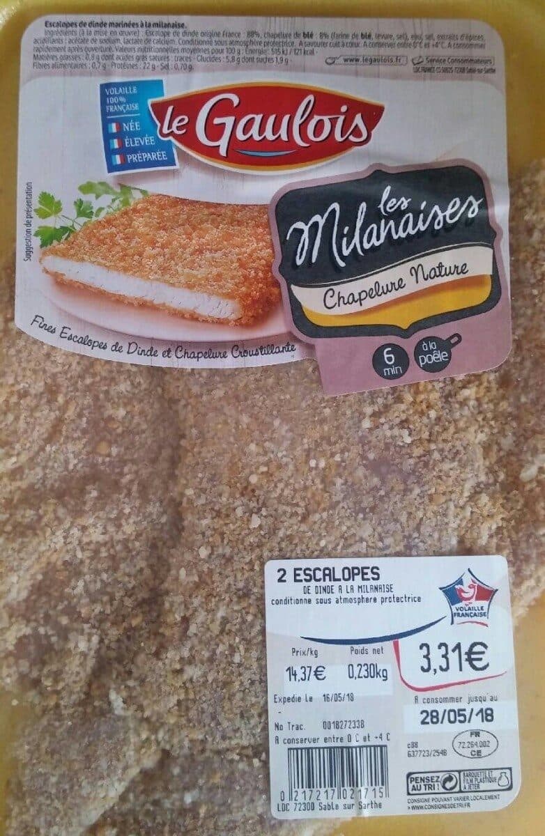 Le Gaulois Escalopes de dine marinées à la milanaise packshot