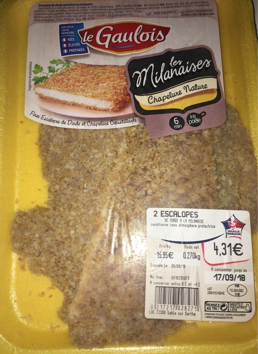 Le Gaulois Escalopes les milanaises packshot