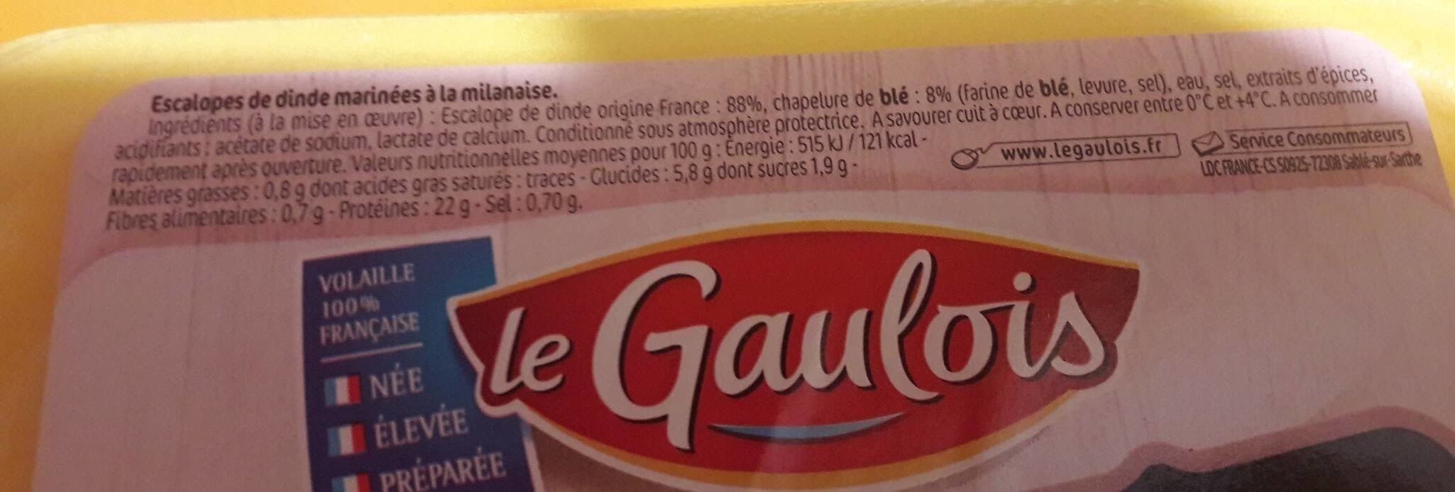 Le Gaulois Les milanaises chapelure nature packshot