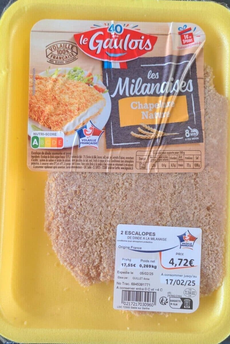 Le Gaulois Les milanaises chapelure nature packshot