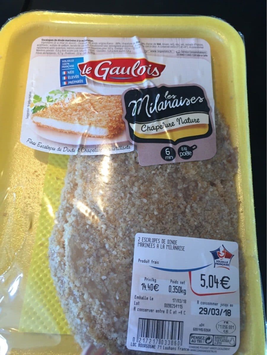 Le Gaulois Escalopes milanaises packshot