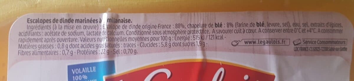 Le Gaulois Les milanaises packshot