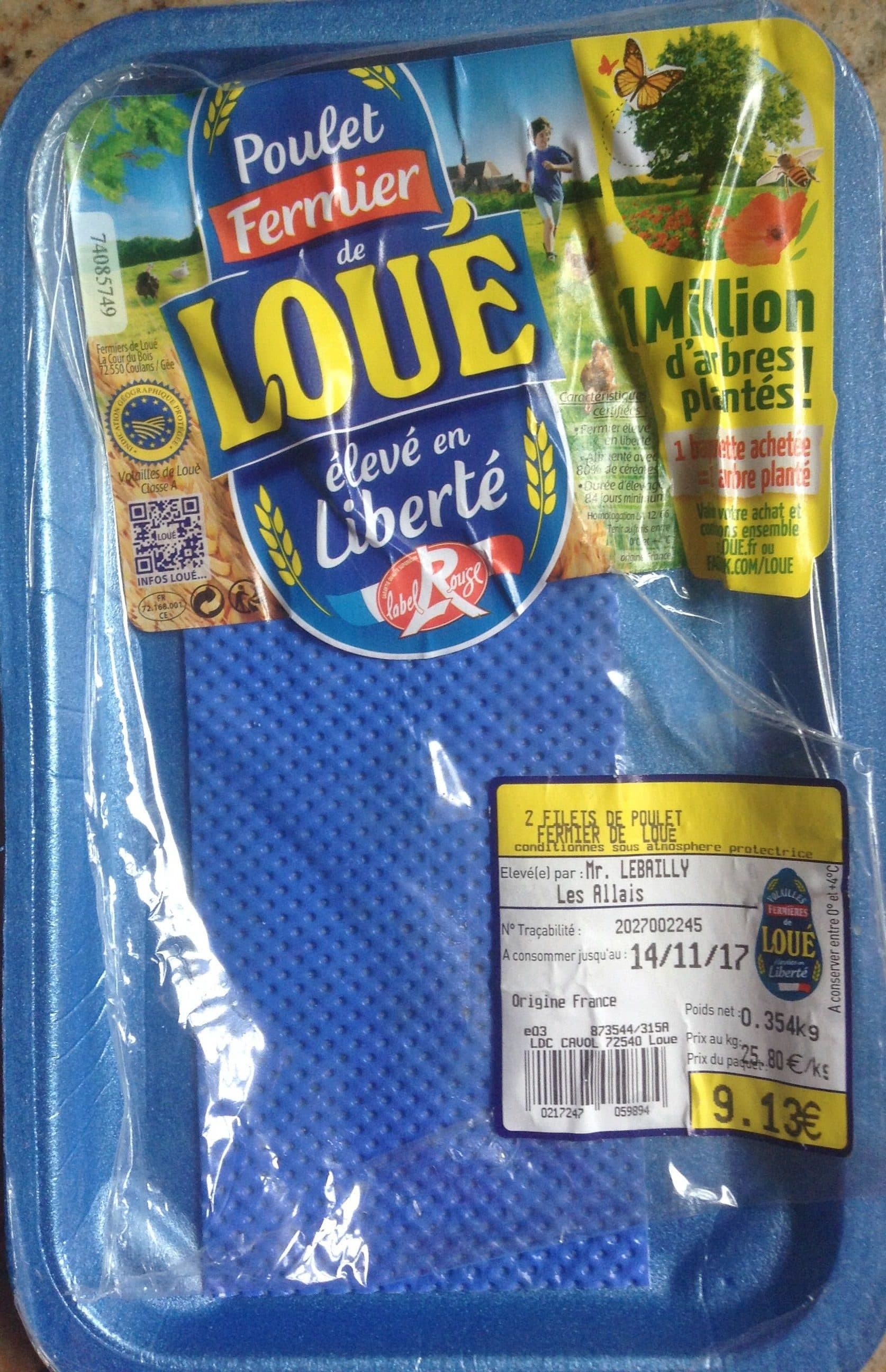 Loué 2 filets de poulet fermier packshot