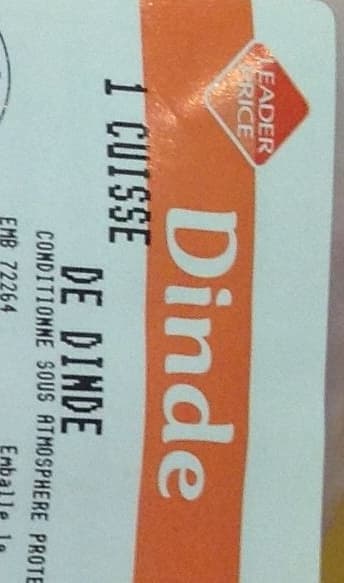 Leader Price 1 Cuisse de Dinde packshot