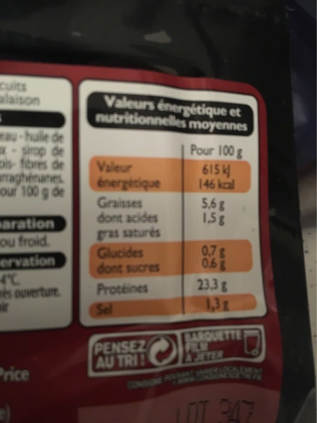Leader Price Filets de poulet rôtis packshot