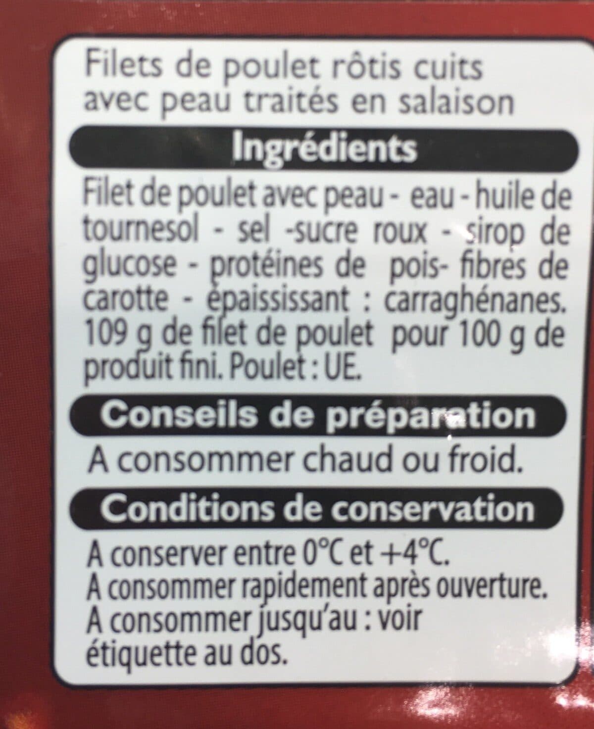 Leader Price Filets de poulet rotis packshot