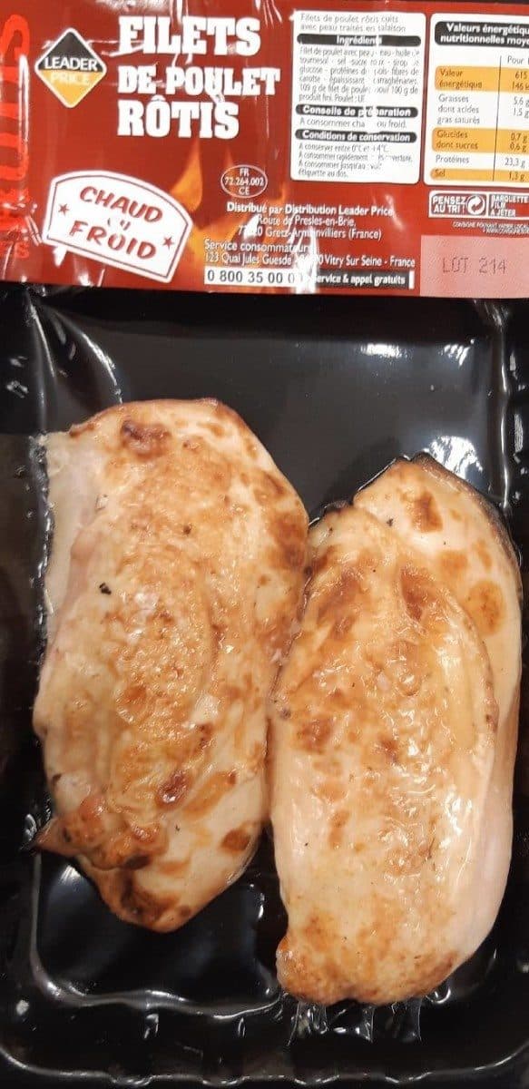Leader Price Filets de Poulet rotis packshot