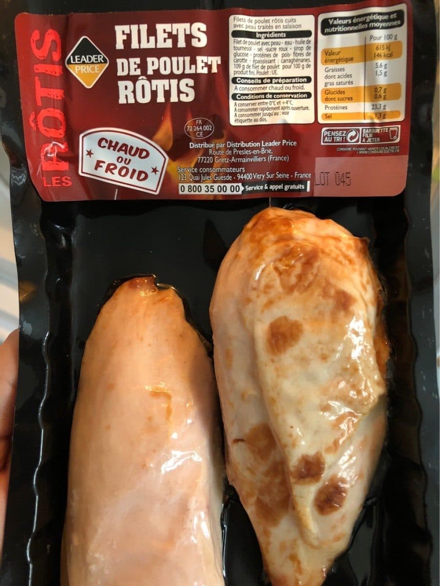 Leader Price Filets poulet packshot