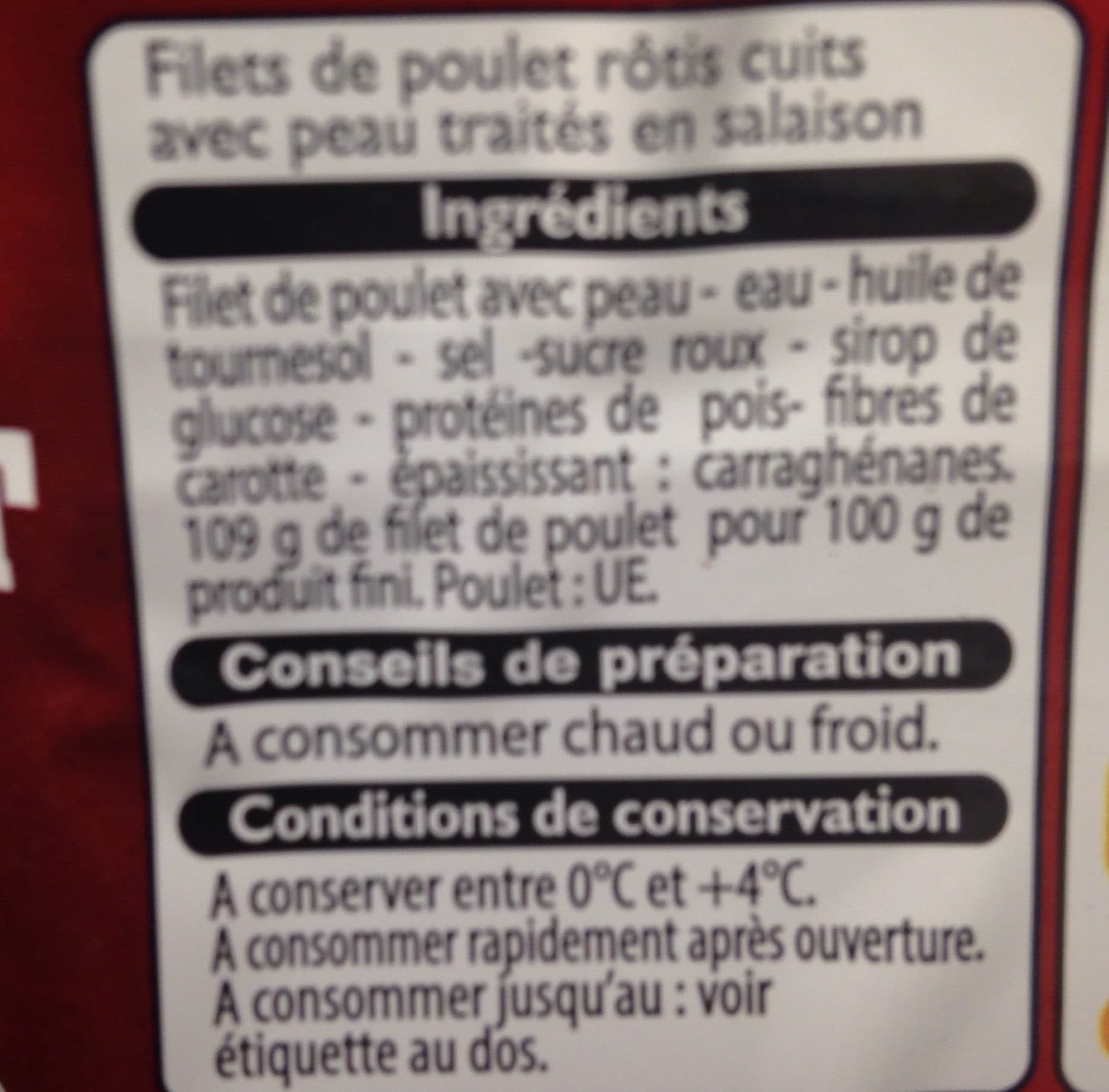 Leader Price Filets de poulet roti packshot