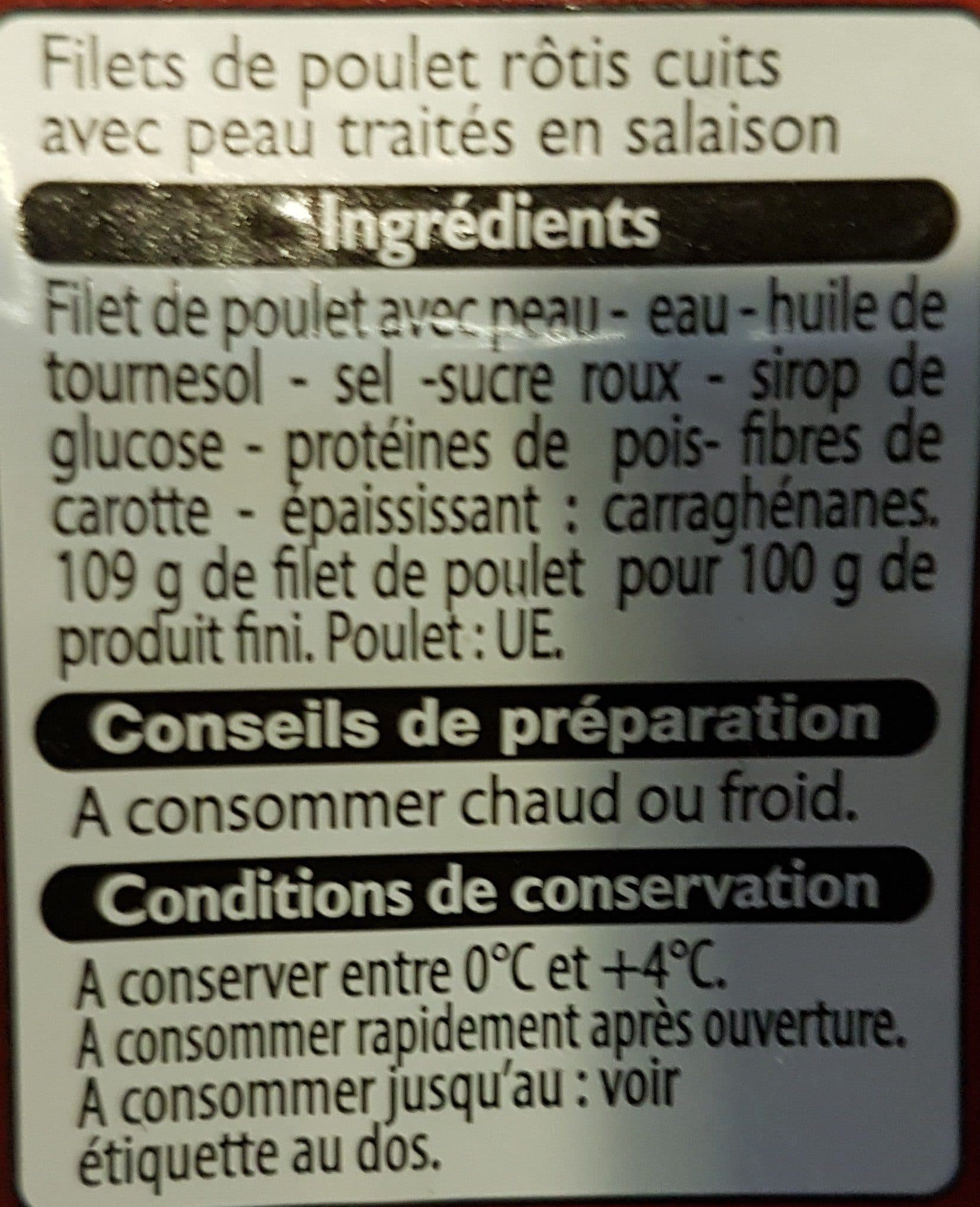 Leader Price Filets de poulet rôtis packshot