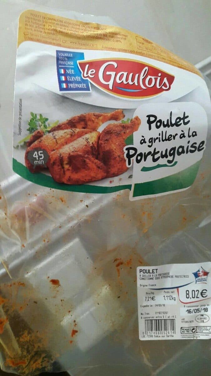 Open Food Facts Poulet à griller à la portuguaise packshot